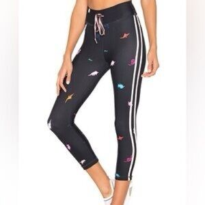 The Upside Crop Dinosaur Leggings Size S